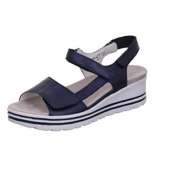 female Komfort Sandalen blau Sandalette 40,5