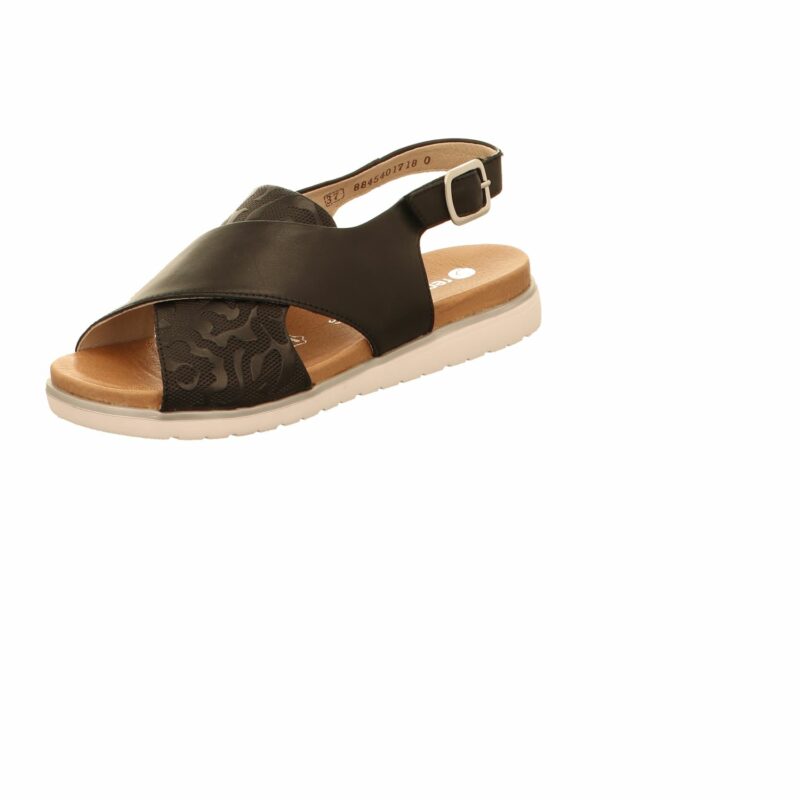 female Komfort Sandalen schwarz Sandalette 37