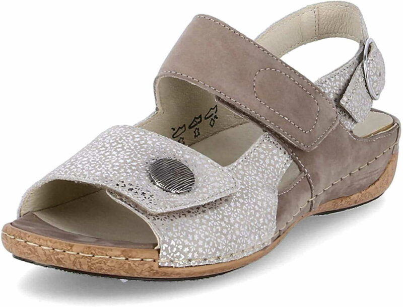 female Komfort Sandalen beige HELIETT-Sandalette 42